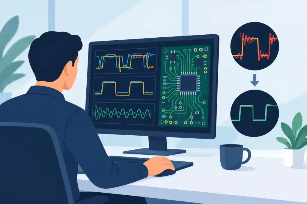 Signal integrity analysis before layout failure